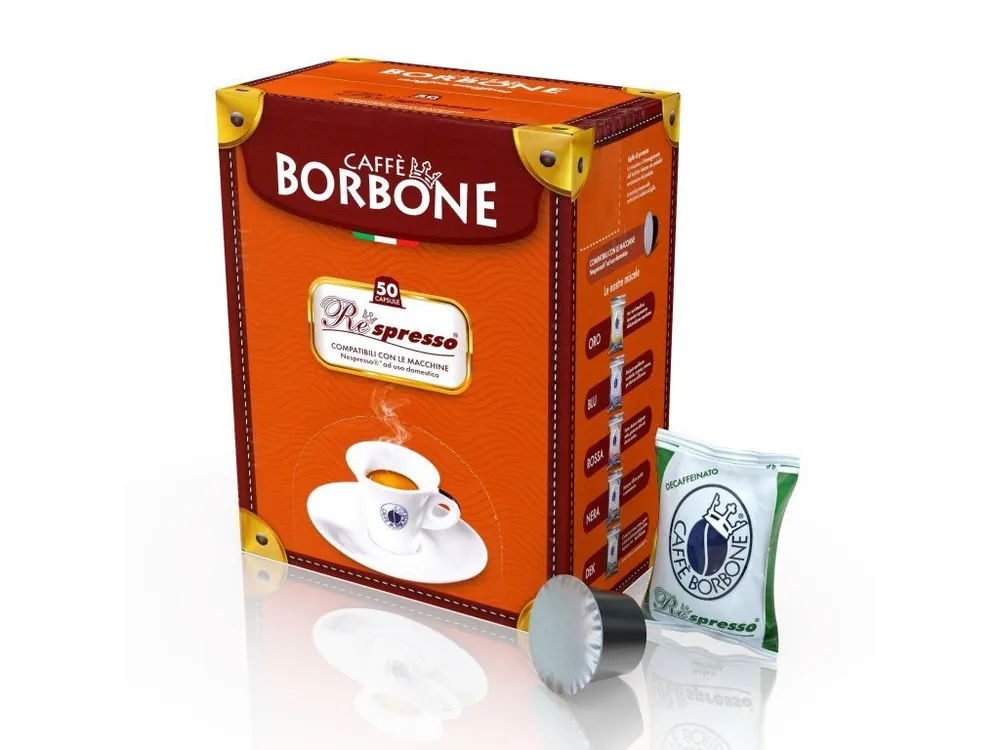 Coffee capsules Caffe Borbone Miscela Decaf decaffeinated for Nespresso 50 pcs