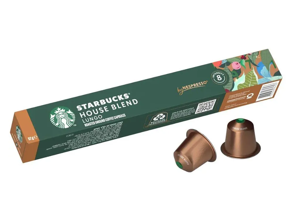 Coffee Capsules for Nespresso Starbucks House Blend Lungo 10 pcs