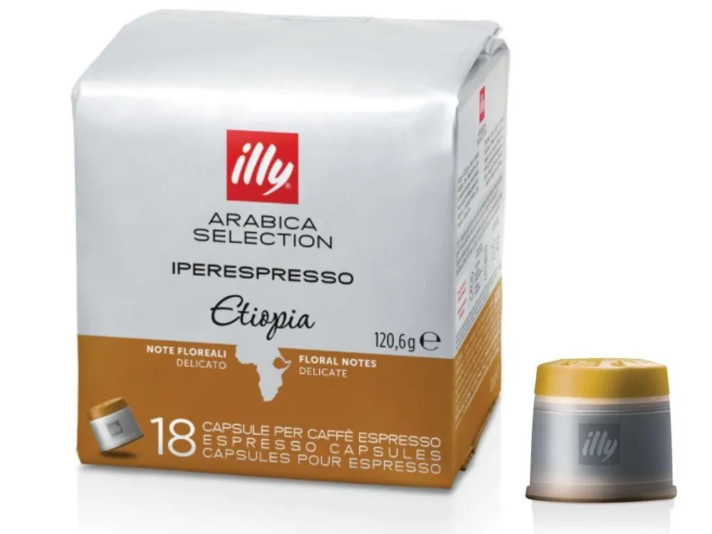 Coffee capsules Illy IperEspresso Monoarabica Ethiopia 18 pieces