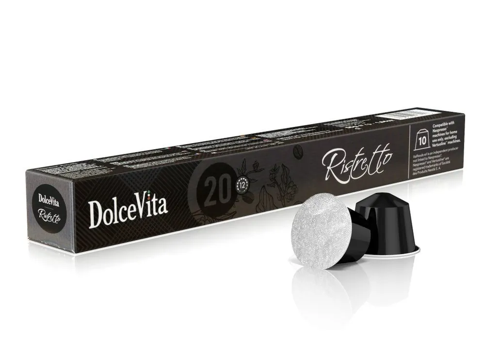 Coffee capsules Italfoods Dolce Vita RISTRETTO for Nespresso 10 pieces