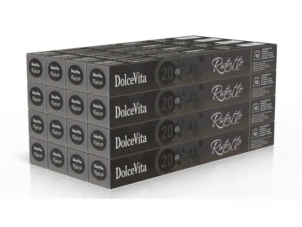 Coffee capsules Italfoods Dolce Vita RISTRETTO for Nespresso 200 pieces
