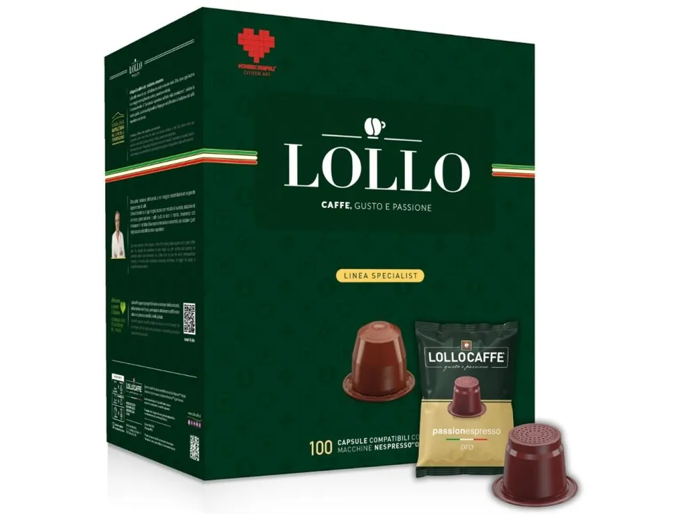 Coffee capsules Lollo caffé ORO Espresso for NESPRESSO® 100 pieces