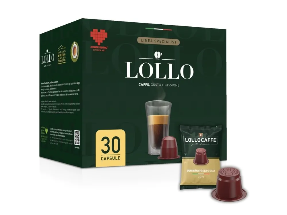 Coffee capsules Lollo caffé ORO Espresso for NESPRESSO® 30 pieces