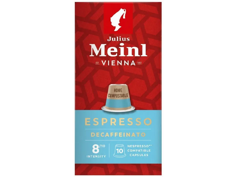 Compostable coffee capsules caffeine-free Julius Meinl INSPRESSO Espresso Decaf for Nespresso 10 pcs
