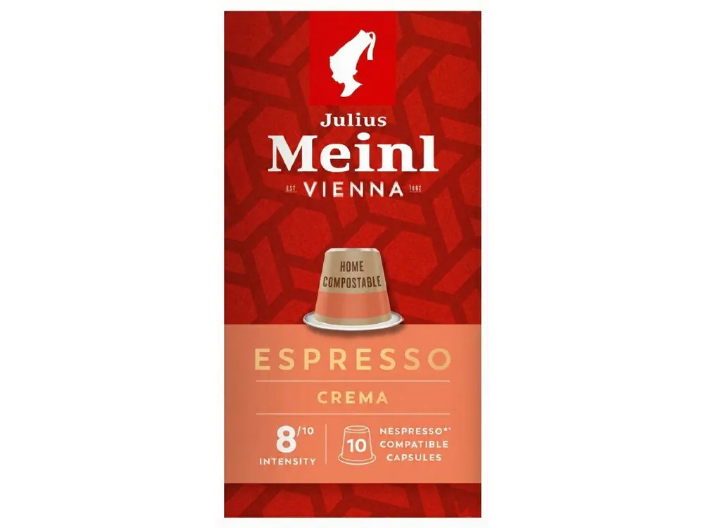 Compostable coffee capsules Julius Meinl INSPRESSO Espresso Crema for Nespresso 10 pcs