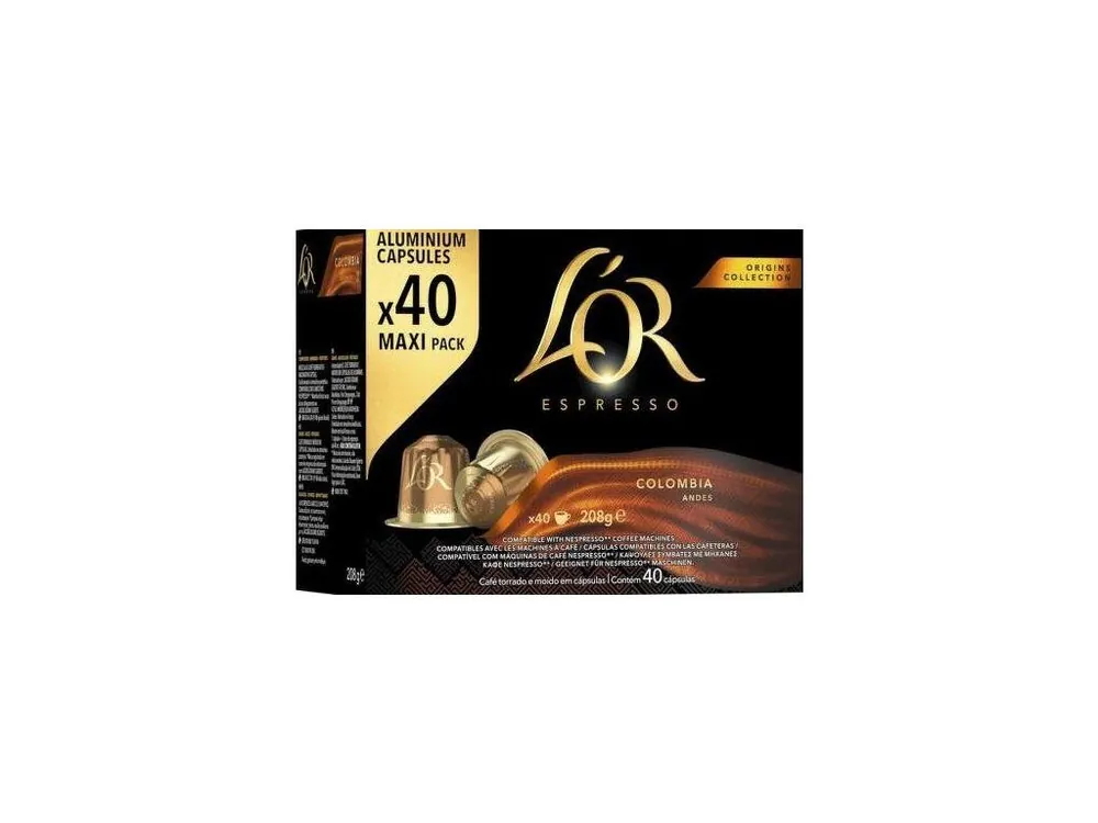 L‘OR Espresso Colombia Andes aluminum capsules for Nespresso® 40 pcs
