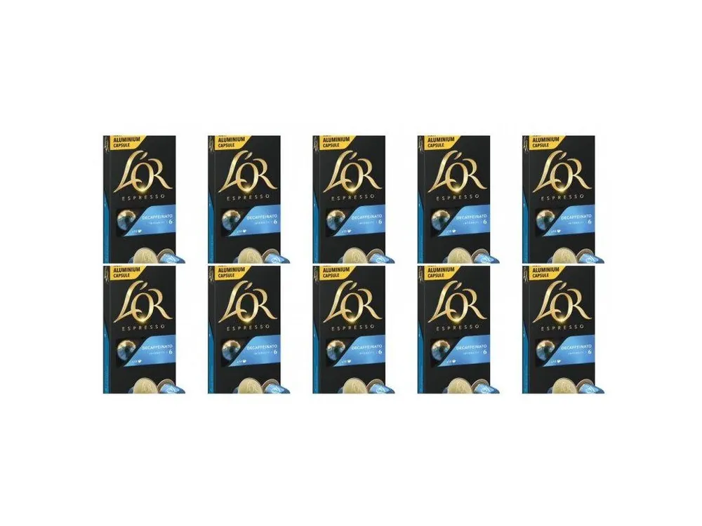 L´OR Espresso Decaffeinato decaffeinated Intensity 6 - 100 capsules for Nespresso®