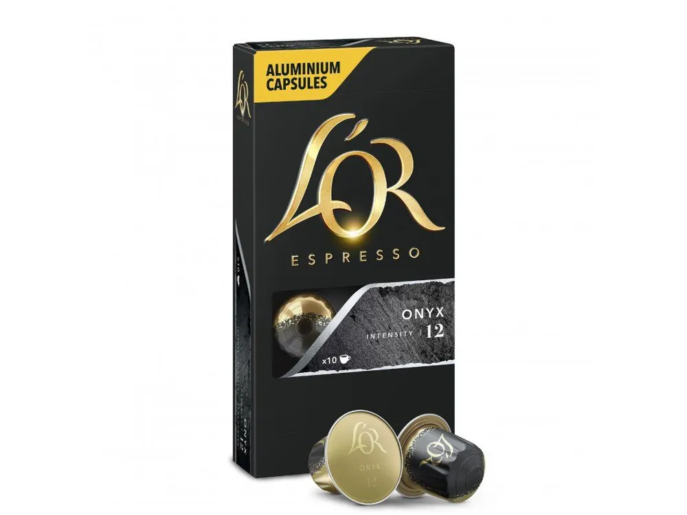 L´OR Espresso Onyx Intensity 12 - 10 aluminum capsules compatible with Nespresso® coffee machines*