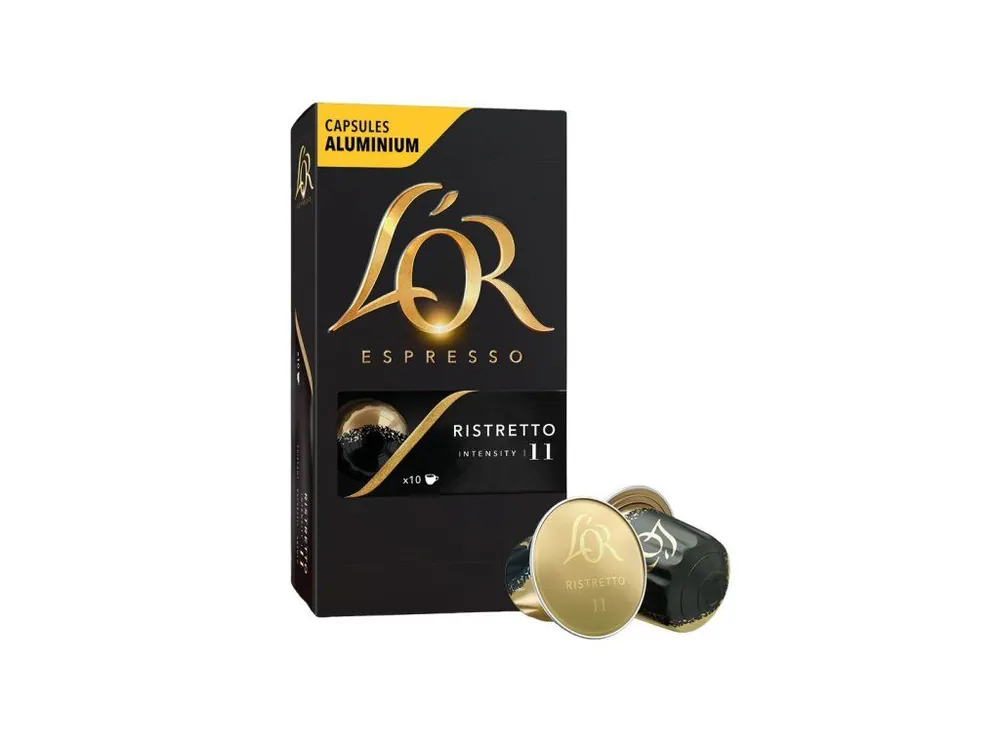 L´OR Espresso Ristretto Intensity 11 - 10 aluminum capsules compatible with Nespresso® coffee machines*