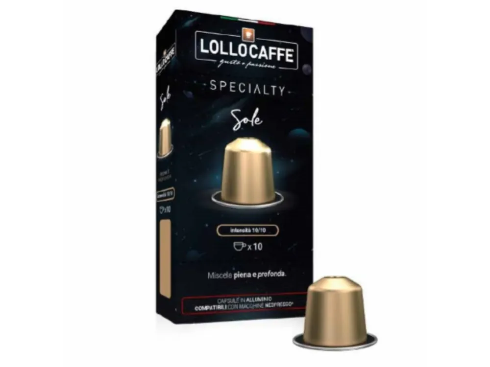 Lollo caffé Sole Espresso Aluminum capsules for NESPRESSO® 10 pcs