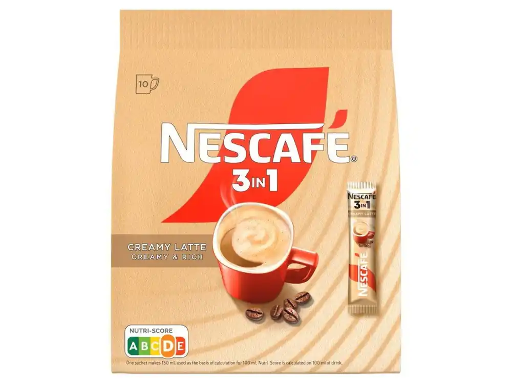 Nescafé 3in1 Creamy Latte instant coffee bags 10 x 15 g
