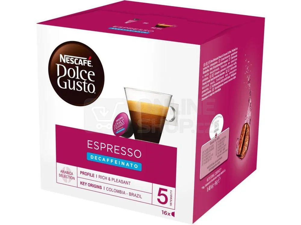 Nescafé Dolce Gusto Espresso Decaffeinato coffee capsules 16 pcs