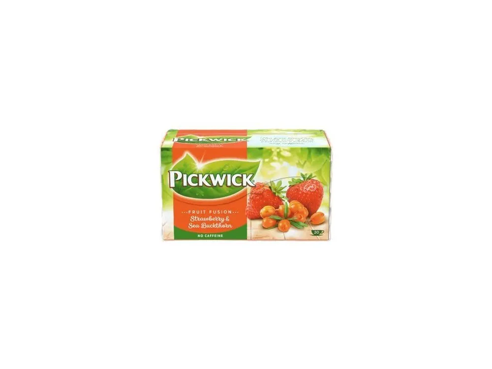 Pickwick Fruit Fusion Strawberry tea with sea buckthorn 20x 1.75g