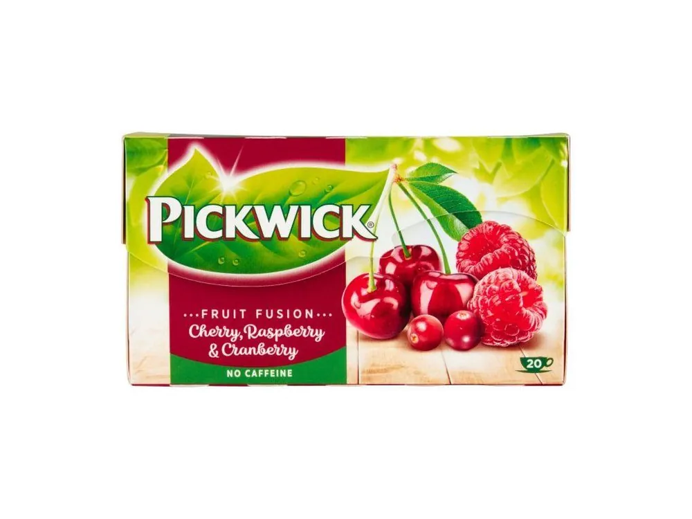Pickwick Fruit Fusion Raspberry tea with cherries and cranberries 20x 2g