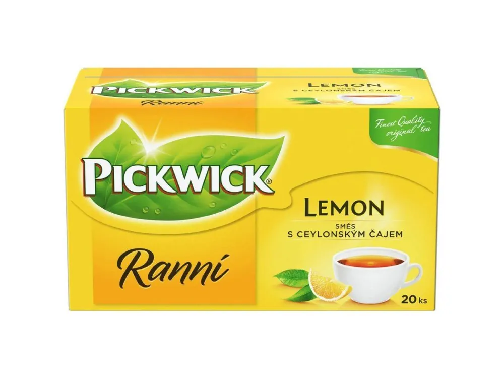 Black tea Pickwick Lemon - Morning with lemon, 20x 1.75g