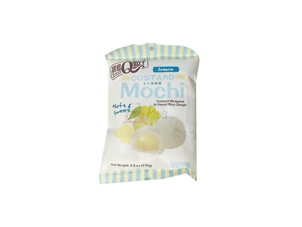 Qmochi Japanese Cakes Custard Lemon 110g