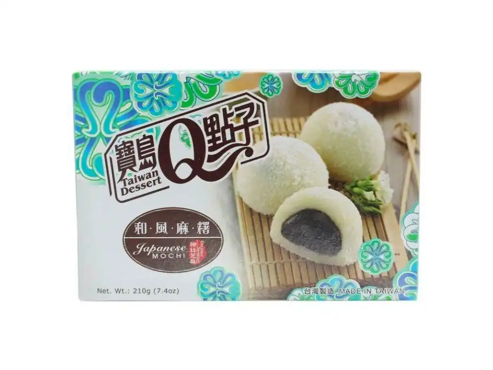 Qmochi Japanese Cakes with coconut sesame flavor 210g