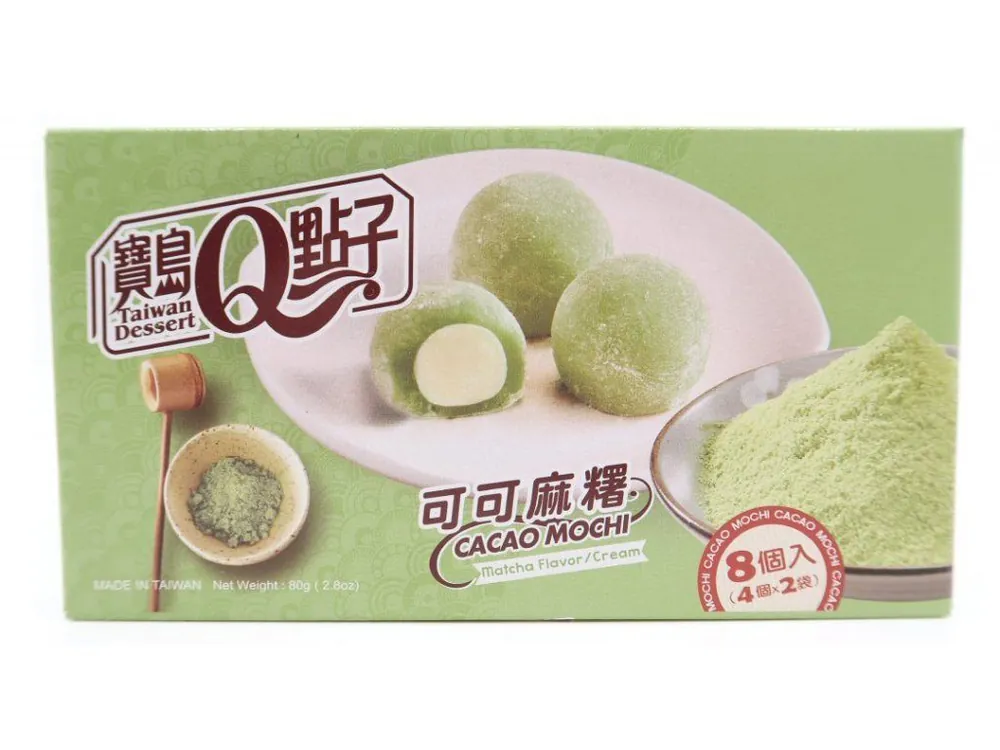 Qmochi Japanese Cakes with Matcha flavor 80g