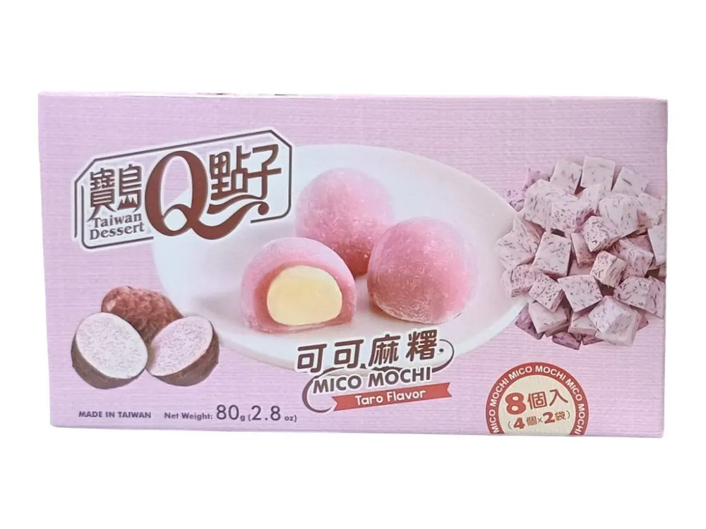 Qmochi Japanese Cakes with taro flavor 80 g
