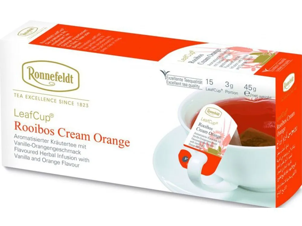 Ronnefeldt LeafCup Cream Orange tea bags 15 x 3 g