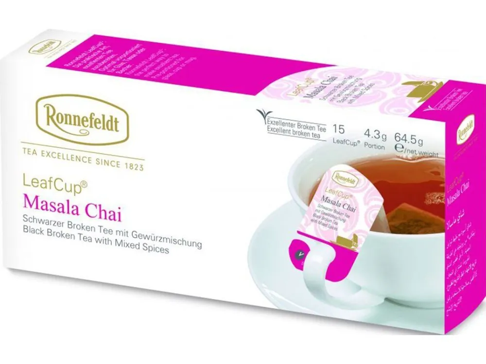 Ronnefeldt LeafCup Masala Chai tea bags 15 x 4.3 g