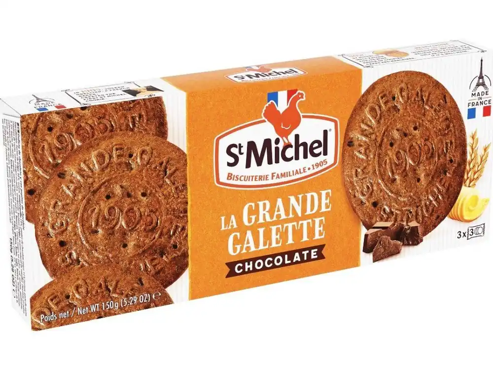 St. Michel 9 Grandes Galettes Butter cookies with chocolate 150 g