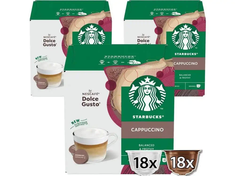 STARBUCKS NESCAFE DOLCE GUSTO CAPPUCCINO 3x12 capsules