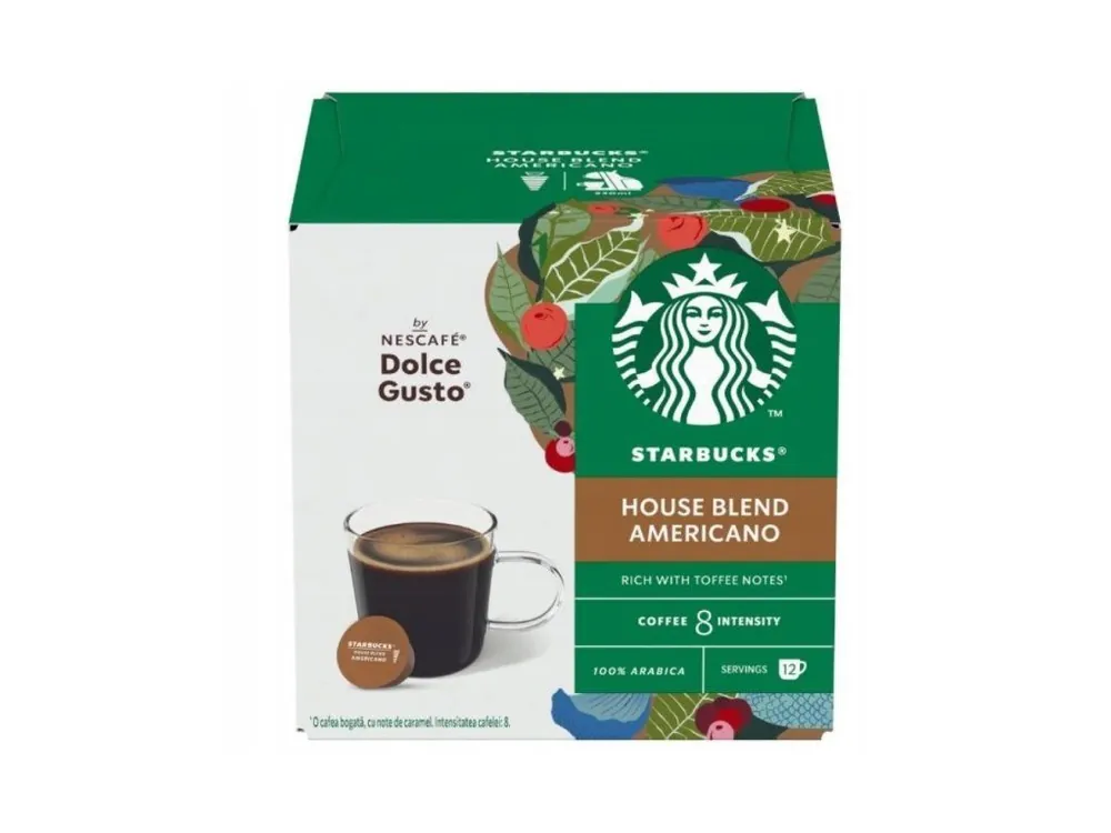 STARBUCKS NESCAFE DOLCE GUSTO HOUSE BLEND Americano, 12 capsules