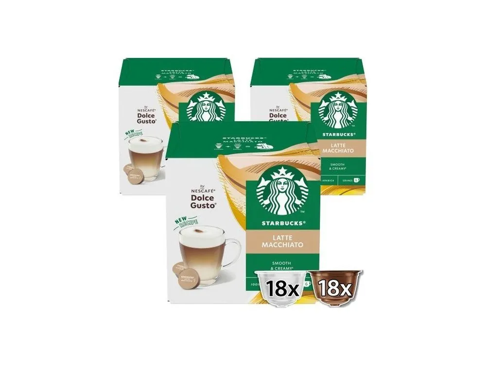 STARBUCKS NESCAFE DOLCE GUSTO LATTE MACCHIATO 3 x 12 capsules