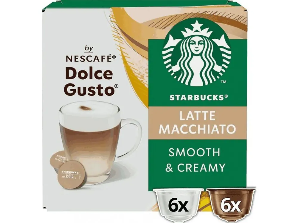 STARBUCKS NESCAFE DOLCE GUSTO LATTE MACCHIATO, 12 capsules