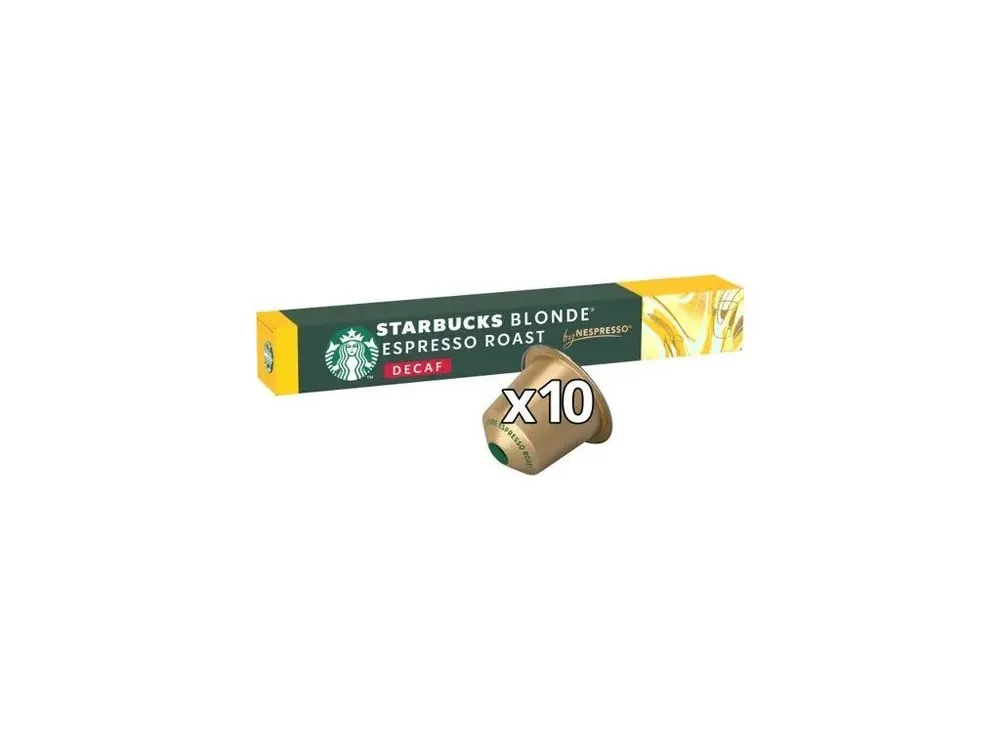 STARBUCKS® Coffee Capsules for NESPRESSO® Decaf Blonde Espresso Roast 10 pcs