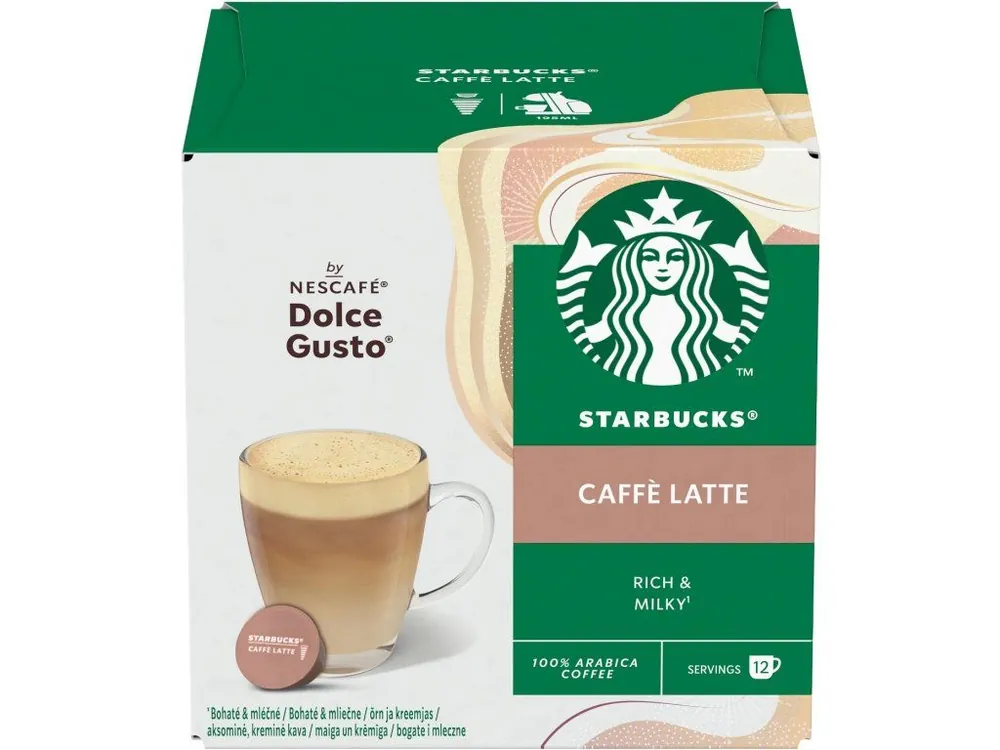 Starbucks® Nescafe Dolce Gusto Caffe Latte, 12 capsules