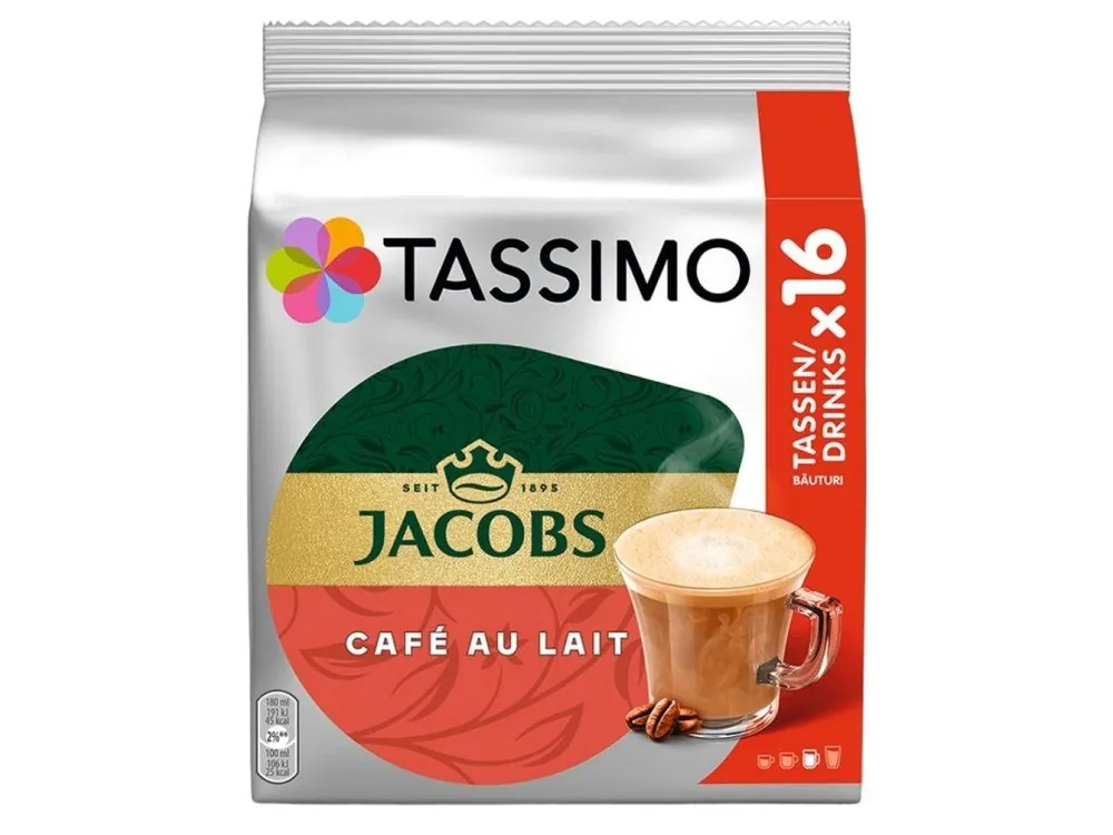 Tassimo CAFE au lait 16 pieces