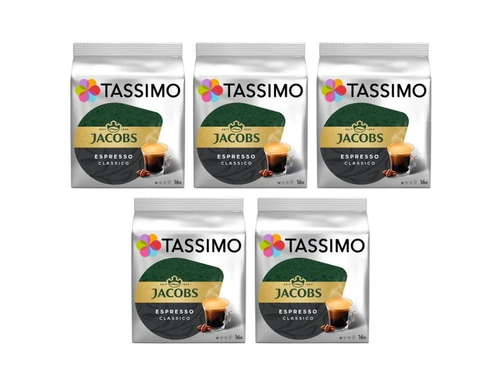 Tassimo Espresso Classico 16 pieces carton 5 packs