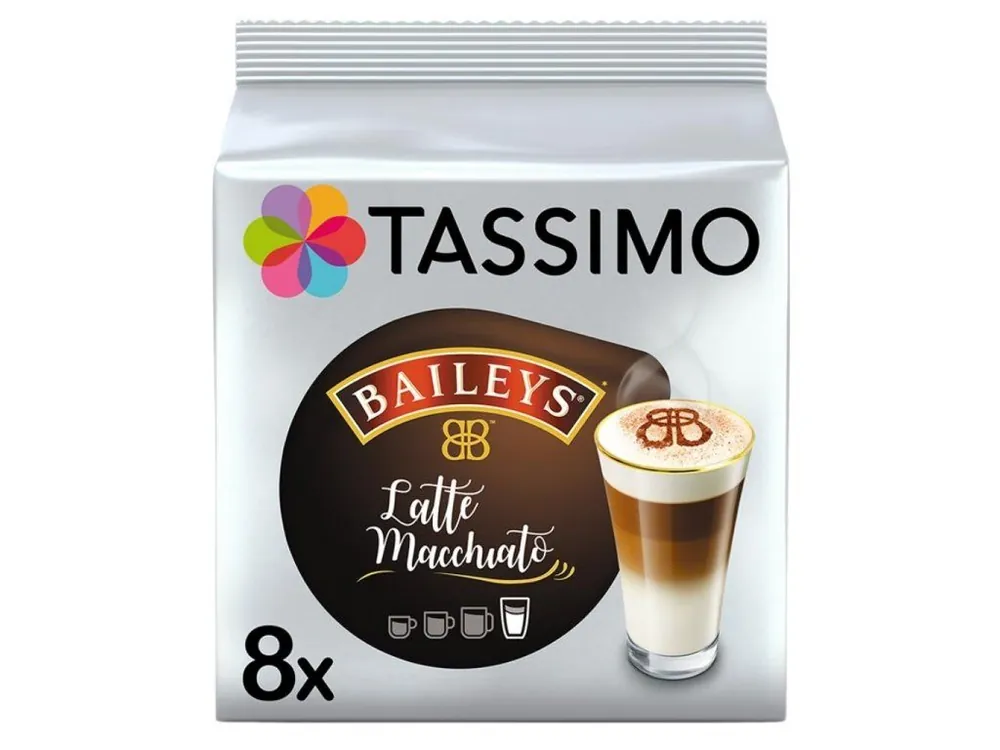Tassimo Jacobs Baileys Latte Macchiato 16 pieces (8 drinks)