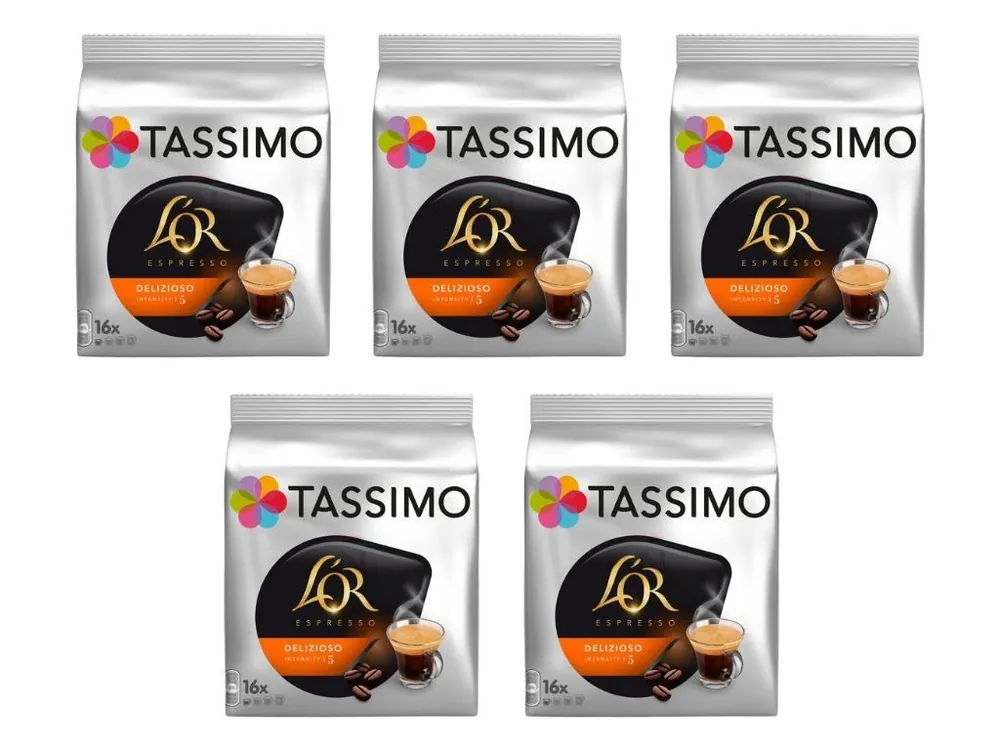 Tassimo L‘OR Espresso Delizioso 16 pieces carton 5 packs