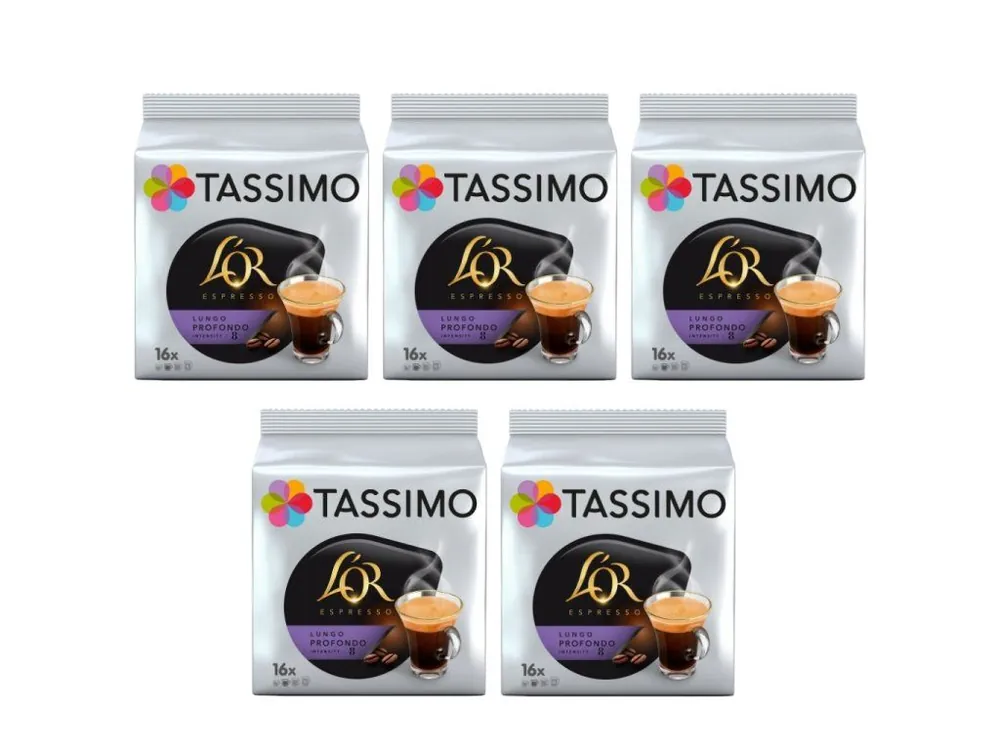 Tassimo L‘OR Espresso Lungo Profondo 16 pieces carton 5 packs