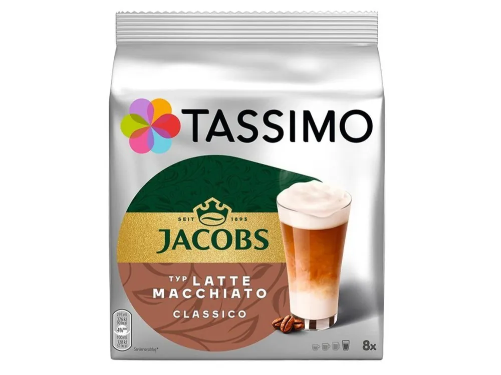 Tassimo Latte Macchiato 16 capsules (8 drinks)