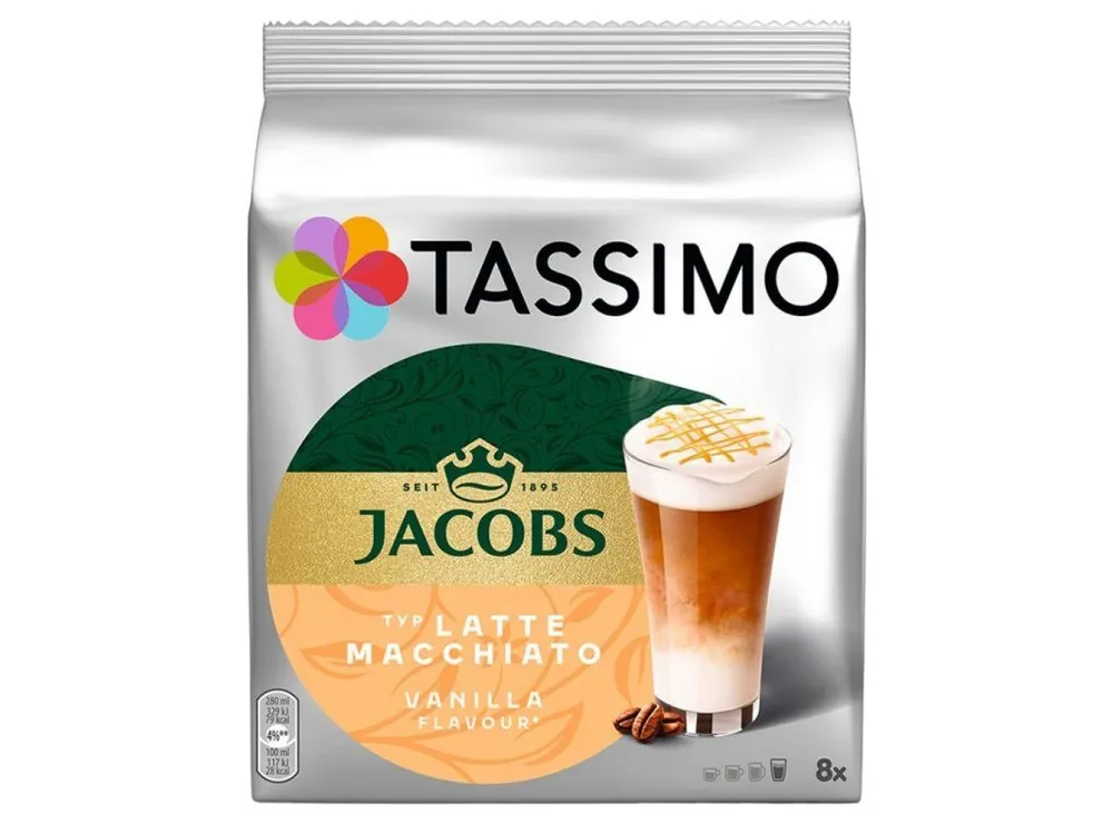 Tassimo Latte Macchiato Vanilla capsules 8+8 pcs