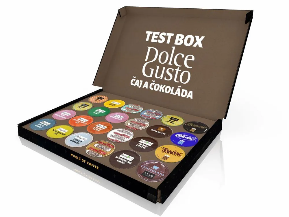 Test box of 24 capsules for Dolce Gusto® Tea & Chocolate from NEJKAFE