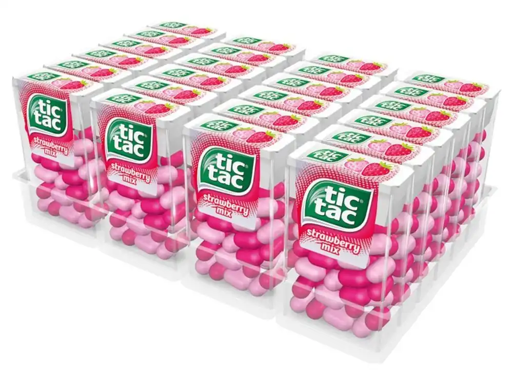 Tic Tac Strawberry Mix Maxi Pack 24x18g