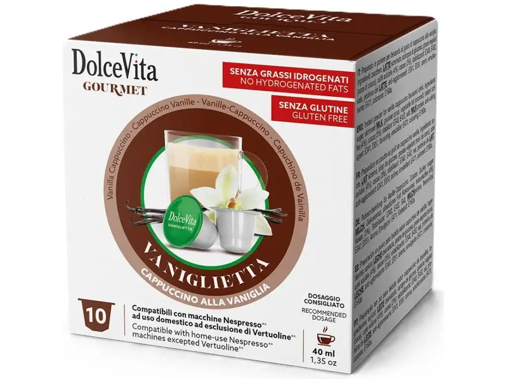 Vanilla coffee drink for Nespresso Dolce Vita 10 pieces