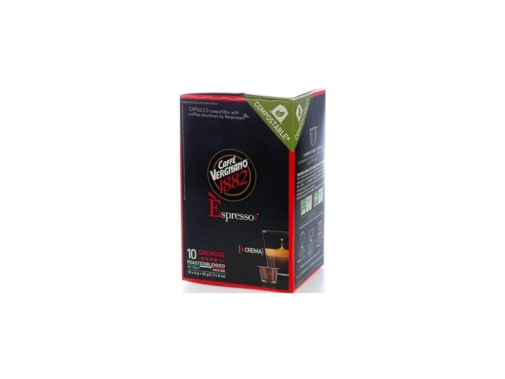Vergnano Cremoso coffee capsules for Nespresso® 10 pcs