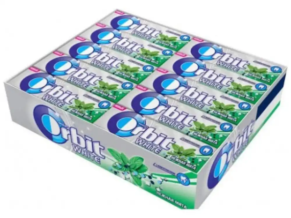 Wrigley‘s Orbit Spearmint White chewing gum Carton 30 pcs 420 g
