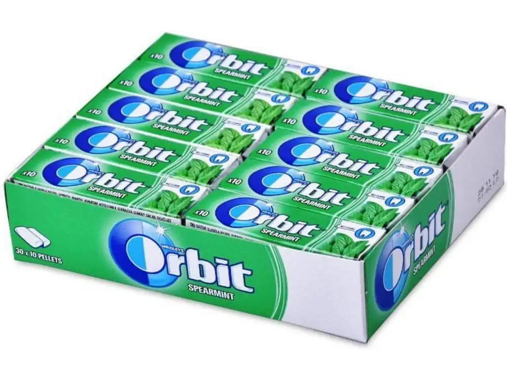 Wrigley‘s Orbit Spearmint chewing gum Carton 30 pcs 420 g