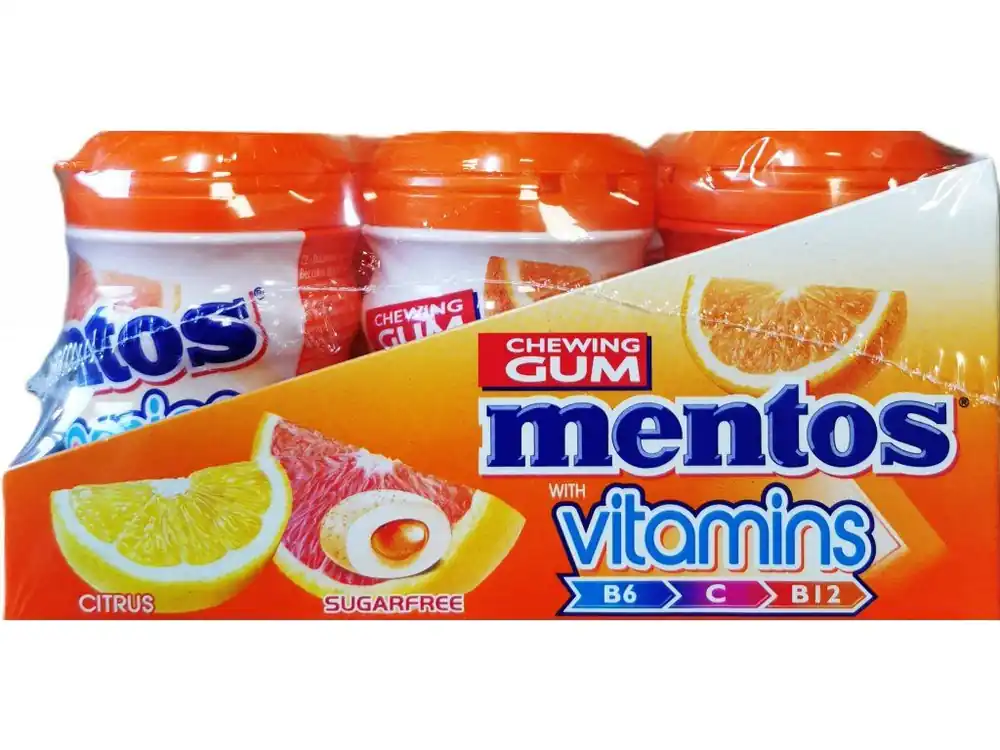 Mentos Pure Fresh Gum Vitamins 6 x 52 g