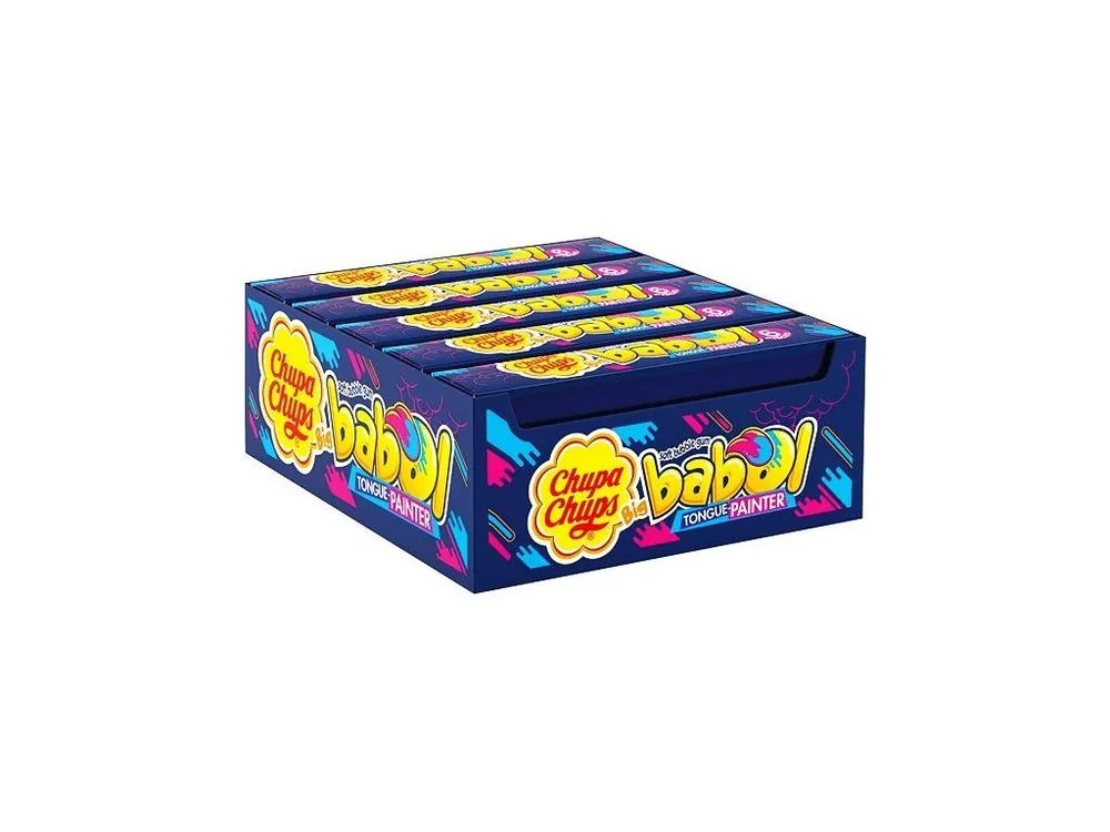 Chupa Chups Big Babol Tongue Painter 27.6g carton 20 pcs