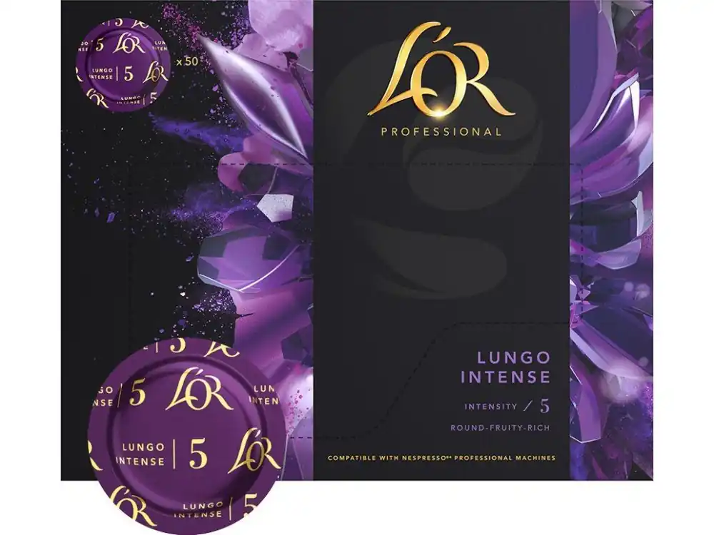 L‘OR Lungo Intense coffee capsules for Nespresso Professional 50 pcs