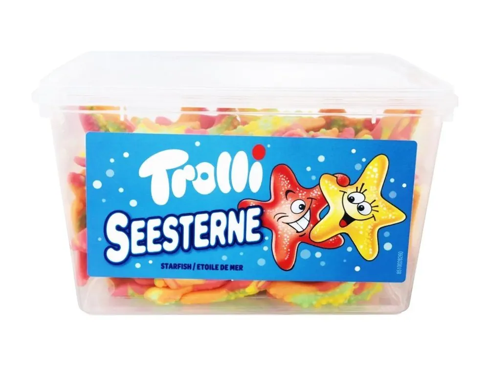Trolli jelly candies starfish can 975 g