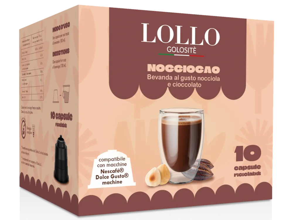 Lollo Caffé Chocolate Hazelnut for Dolce Gusto 10 capsules